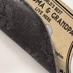 World's Best Grandparents Live Here - Family Personalized Custom Decorative Mat - Gift For Grandparents