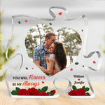 Custom Photo Romantic Couple Gifts - Personalized Shaped Acrylic Plaque