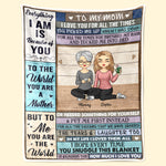 We Love You From All The Times - Family Personalized Custom Blanket - Mother's Day, Birthday Gift For Mom From Daughter