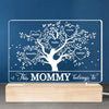 This Grandma Belongs To - Family Personalized Custom Rectangle Shaped 3D LED Light - Mother's Day, Birthday Gift For Mom, Grandma