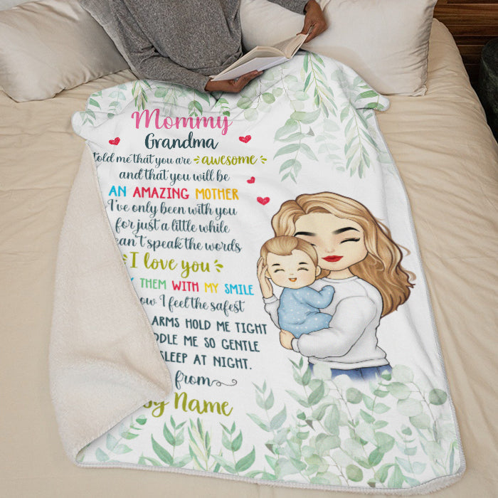 You'll Be An Amazing Mother - Family Personalized Custom Baby Blanket - Baby Shower Gift, Gift For First Mom
