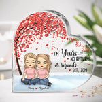 Custom Name Couple Anniversary Gifts - Personalized Shaped Acrylic Plaque