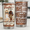 Like A Really Small Gang Partners In Crime - Bestie Personalized Custom Tumbler - Gift For Best Friends, BFF, Sisters