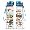A Girl, Her Dogs & Her Camper - Camping Personalized Custom Water Tracker Bottle - Gift For Camping Lovers, Pet Owners, Pet Lovers