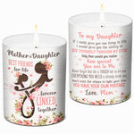 Mother & Daughter, Best Friends For Life - Family Personalized Custom Smokeless Scented Candle - Gift For Daughter From Mother