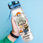 Custom Name Camping Gifts for Women - Personalized Water Tracker Bottle