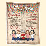 We Will Always Be Your Little Babies - Family Personalized Custom Blanket - Mother's Day, Birthday Gift For Mom From Daughter