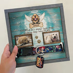 Custom Pet Photo Dog Memorial Decor - Personalized Memorial Sign
