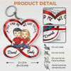 You & Me, We Got This - Couple Personalized Custom Infinity Heart Shaped Acrylic Keychain - Gift For Husband Wife, Anniversary