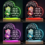 I Love You & Forever Yours - Couple Personalized Custom Heart Shaped 3D LED Light - Gift For Husband Wife, Anniversary