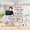 You Complete Me & Make Me A Better Person - Couple Personalized Custom Puzzle Shaped Acrylic Plaque - Gift For Husband Wife, Anniversary