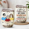 Mom, Here's Your Mother's Day Gift - Family Personalized Custom Wine Tumbler - Mother's Day, Birthday Gift For Mom