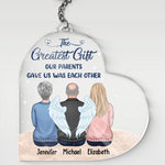 Custom Name Family Memorial Gifts for Siblings - Personalized Acrylic Keychain