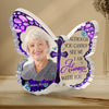 I Am Always With You - Memorial Personalized Custom Butterfly Shaped Acrylic Plaque - Upload Image, Sympathy Gift, Gift For Family Members