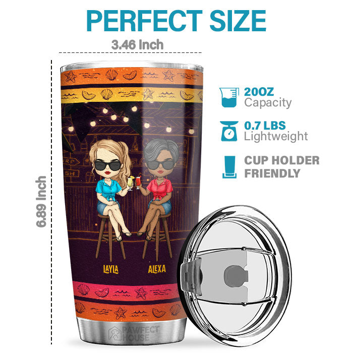 We Go Together - Personalized Tumbler - Gift For Bestie