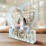 Custom Name Mother Daughter Gifts for Mom - Personalized Shaped Acrylic Plaque