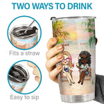 Here's To Another Year Of Bonding Over Alcohol - Personalized Tumbler - Gift For Bestie