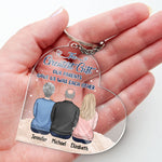 Custom Name Family Memorial Gifts for Siblings - Personalized Acrylic Keychain