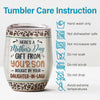 Here's A Mother's Day Gift From Us - Family Personalized Custom Wine Tumbler - Mother's Day, Birthday Gift For Mom