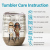 Here's To Another Year Of Bonding - Bestie Personalized Custom Wine Tumbler - Gift For Best Friends, BFF, Sisters