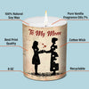 I Am Everything You Help Me To Be - Family Personalized Custom Smokeless Scented Candle - Gift For Mom From Daughter