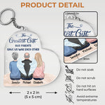 Custom Name Family Memorial Gifts for Siblings - Personalized Acrylic Keychain