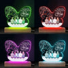 You Can't See Me, But I'm Always With You - Memorial Personalized Custom Round Shaped 3D LED Light - Mother's Day, Sympathy Gift, Gift For Family Members