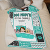 Dog Mom's Official Snuggle Blanket - Dog Personalized Custom Blanket - Gift For Pet Owners, Pet Lovers