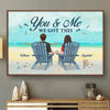 And So Together We Build A Life We Loved - Couple Personalized Custom Horizontal Poster - Gift For Husband Wife, Anniversary
