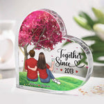 I'm Yours, You're Mine - Couple Personalized Custom Heart Shaped Acrylic Plaque - Gift For Husband Wife, Anniversary