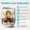 Best Friends From The Heart - Family Personalized Custom Wine Tumbler - Mother's Day, Birthday Gift For Mother From Daughter