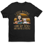 Custom Name Book Lover Dog Gifts - Personalized Apparel