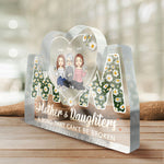 Custom Name Mother and Daughters Gifts - Personalized Shaped Acrylic Plaque