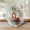 First Our Mother, Forever Our Friend - Family Personalized Custom Nonagon Shaped Acrylic Plaque - Mother's Day, Birthday Gift For Mom From Daughters