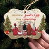 We Are More Than Friends, We‚re Like A Really Small Gang - Personalized Custom Benelux Shaped Wood/Aluminum Christmas Ornament - Gift For Bestie, Best Friend, Sister, Birthday Gift For Bestie And Friend, Christmas New Arrival Gift