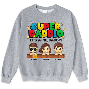 Super Daddio - Family Personalized Custom Unisex T-shirt, Hoodie, Sweatshirt - Father's Day, Birthday Gift For Dad