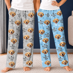Custom Photo Pajama Pants - Personalized Birthday Gifts For Dog Lovers, Dad, Mom - Snuggle With My Pet