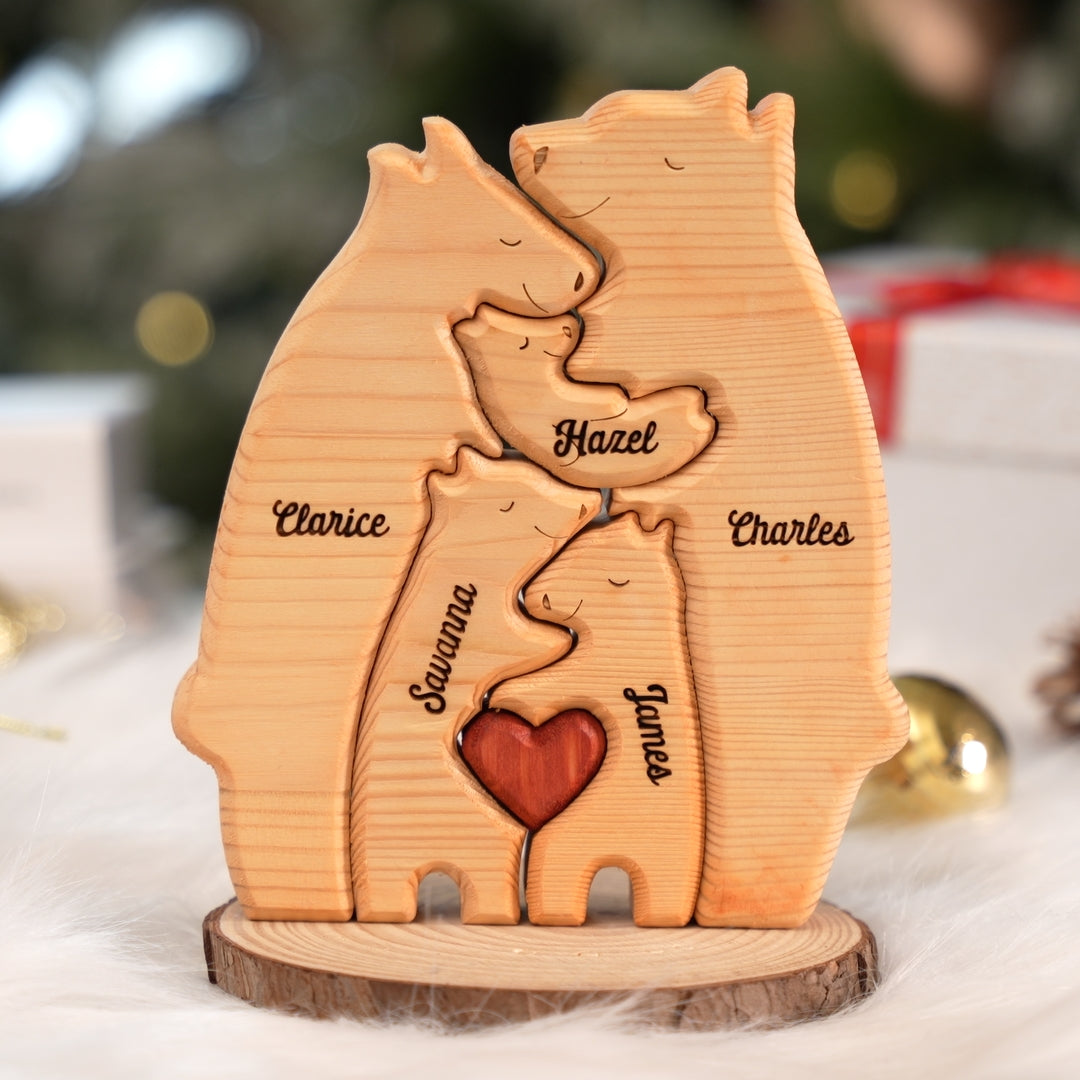 Personalized Family Name Puzzle Decor - Bears in 2023