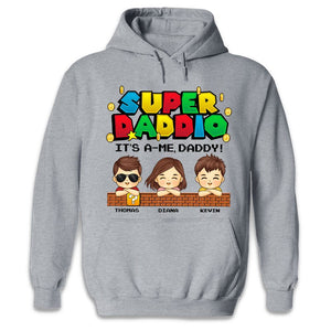 Super Daddio - Family Personalized Custom Unisex T-shirt, Hoodie, Sweatshirt - Father's Day, Birthday Gift For Dad