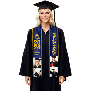 Class of 2024 Trim Version - Personalized Graduation Stole