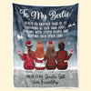 Here's Another Year Bonding Together - Bestie Personalized Custom Blanket - Christmas Gift For Best Friends, BFF, Sisters