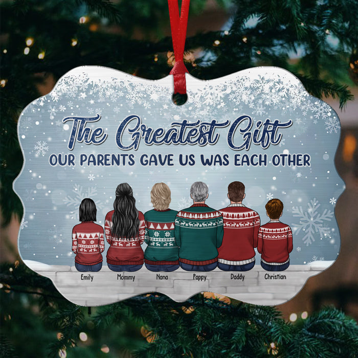 Life Is Better With Brothers & Sisters - Family Personalized Custom Ornament - Wood/Aluminum Benelux Shaped - New Arrival Christmas Gift For Siblings, Brothers, Sisters
