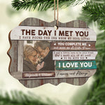 Custom Photo Couple Love Story Gifts - Personalized Ornament