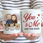 You, Me & The Dogs - Personalized Mug - Gift For Couples, Husband Wife