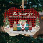 Custom Name Greatest Gift Family Christmas Gifts - Personalized Ornament