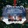 Brothers And Sisters Never Apart - Personalized Custom Benelux Shaped Wood/Aluminum Christmas Ornament - Gift For Siblings, Christmas New Arrival Gift