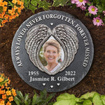 Always Loved, Never Forgotten, Forever Missed - Personalized Memorial Stone, Human Grave Marker - Upload Image, Memorial Gift, Sympathy Gift