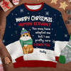 I Am Pretty Sure I Own You - Personalized Custom Unisex Ugly Christmas Sweatshirt, Wool Sweatshirt, All-Over-Print Sweatshirt - Gift For Cat Lovers, Pet Lovers, Christmas Gift