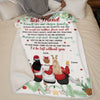 To My Best Friend, Friends Are Our Chosen Family - Bestie Personalized Custom Blanket - Christmas Gift For Best Friends, BFF, Sisters