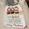 Here's Another Year Of Us Bonding Together - Bestie Personalized Custom Blanket - Christmas Gift For Best Friends, BFF, Sisters